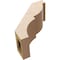 Ekena Millwork 5-inch W x 10-inch D x 10-inch H Valencia Rough Cedar Woodgrain TimberThane Knee Brace, Primed BRCUR05X10X10VALRCPR - alternate 6